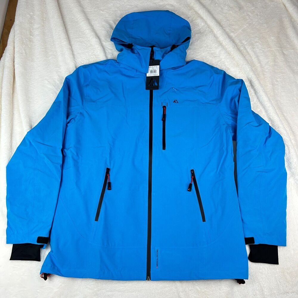 Apricoat Men's Jacket in Light Blue with Removable Hood Size XL